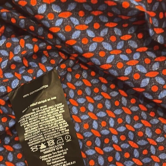 Tory Burch Embroidered Long Sleeve Tunic Blouse - Picture 7 of 7